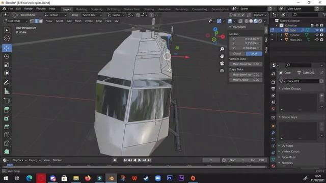 Modeling Lowpoly Helicopter смотреть онлайн