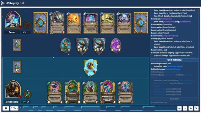 ProGaming - Hearthstone, Mech Hunter(521) vs Cyclone Mage(638) by Baron and HotlineDing, Ranked -.. смотреть онлайн