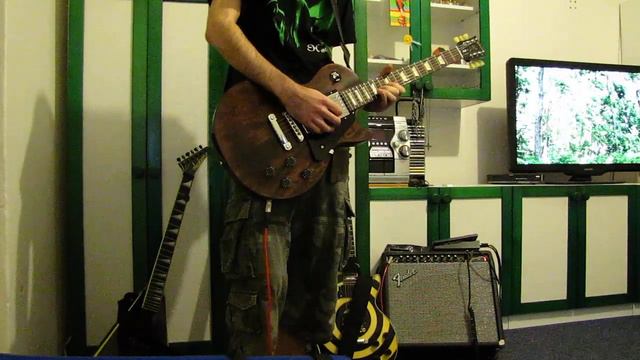 Gibson Les Paul Studio faded worn brown - Fender Princeton 65 (gain 8/10) смотреть онлайн