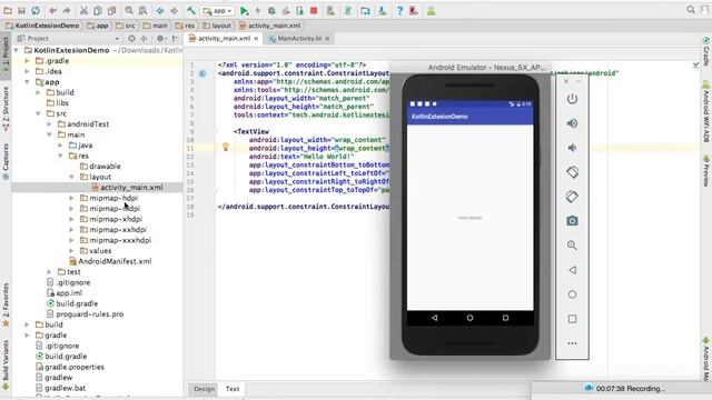 how to use Kotlin extension plugin| #kotlin tutorial with android studio| смотреть онлайн