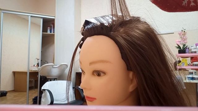 Мелирование ,урок 2,как завернуть фольгу,как правильно наносить смотреть онлайн