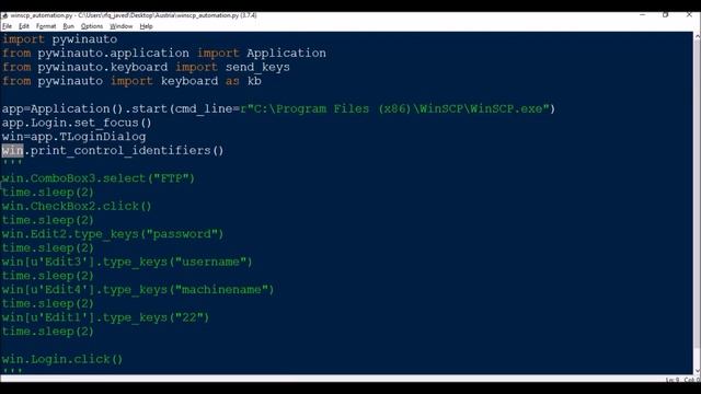 Desktop GUI Automation using Pywinauto || WinSCP Application || Python смотреть онлайн