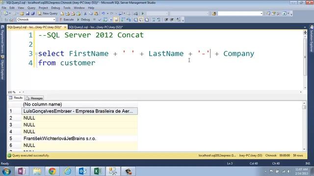 SQL Concat Function in SQL Server - SQL Training Online - Quick Tips Ep48 смотреть онлайн