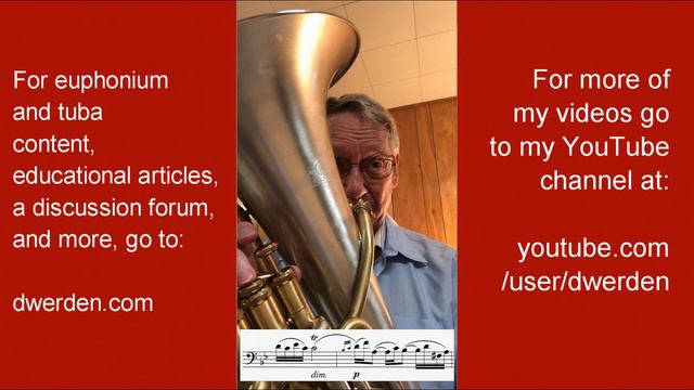 Rose Etude 4b for Euphonium or Baritone Horn - Slow, for Control and Musical Expression смотреть онлайн