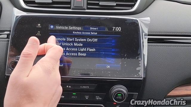 2020 - 2022 Honda CR-V EX Personalized Vehicle Settings смотреть онлайн