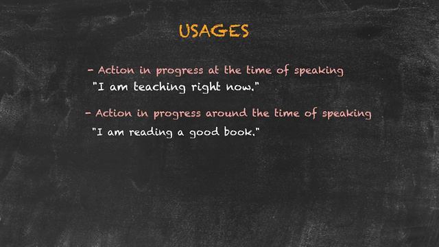 Overview Of All English Tenses - Present Tenses - Present Continuous - Usages