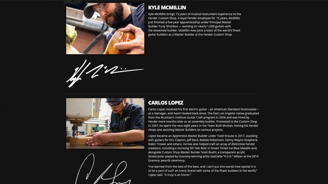 Check out the Latest at the Fender Custom Shop смотреть онлайн