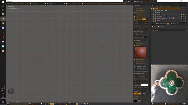Кулон "клевер". Часть 1. blender 3d. Моделинг смотреть онлайн