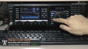 Yaesu FTdx 3000. Слушаем эфир в диапазоне 80м.