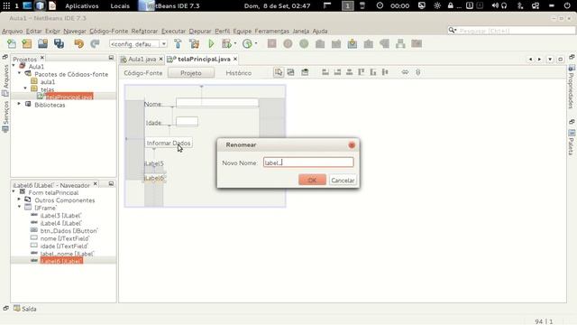 Aula03-Programação Visual usando Java e NetBeans смотреть онлайн