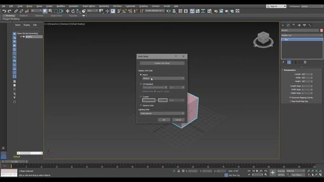 How to change unit setup to metric or imperial units in 3ds Max смотреть онлайн