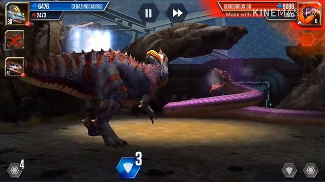 Jurassic World:The Game 55 Ouroboros 66 Boss Battle