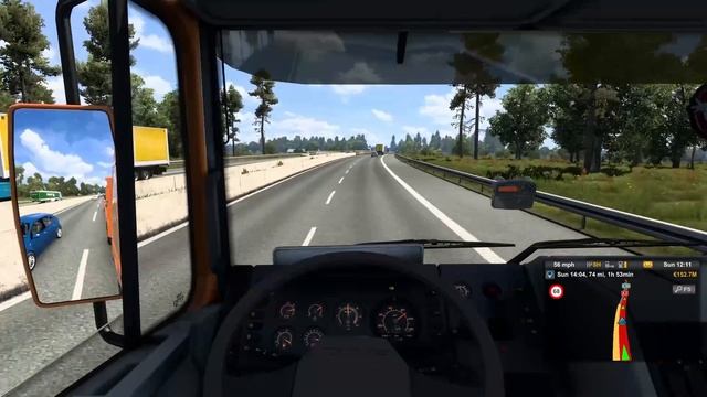 DAF XF 95 | Poznan To Lodz Poland | ETS2 1.48 Gameplay смотреть онлайн