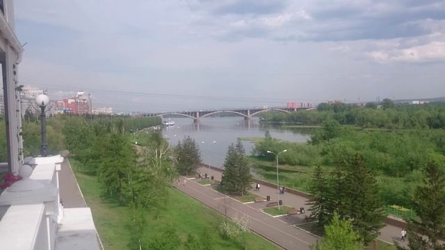 Река Енисей. Красноярск. смотреть онлайн