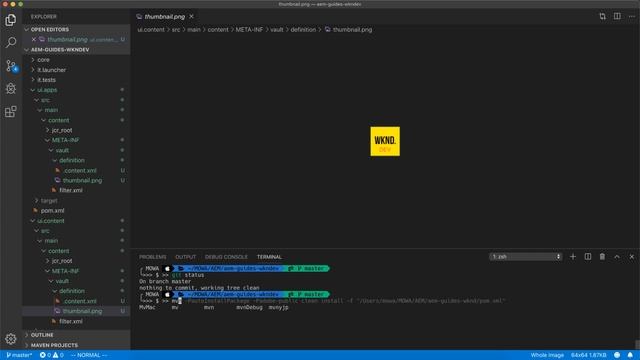 AEM 6.5 tutorials 007: git init and custom thumbnails смотреть онлайн