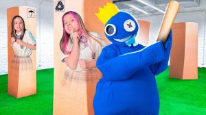 Реальный ЧЕЛЛЕНДЖ РАДУЖНЫЕ ДРУЗЬЯ РОБЛОКС! КОГО НАЙДУТ ПЕРВЫМ! Блю затянул нас в свою игру!