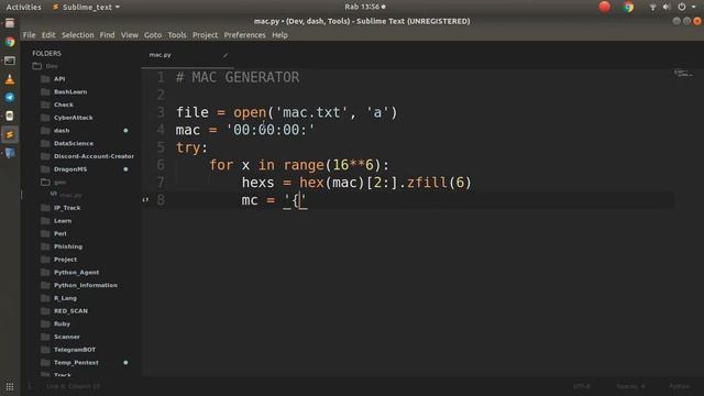 how to make mac generator in python #python05 смотреть онлайн