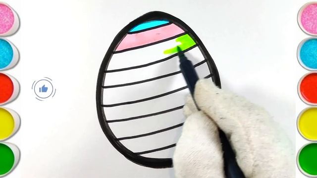 Egg Drawing For Kids, Painting and Coloring For Kids, Toddlers смотреть онлайн