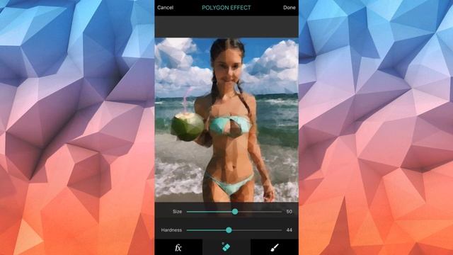 POLYGON EFFECT - обзор приложения (iOS) смотреть онлайн