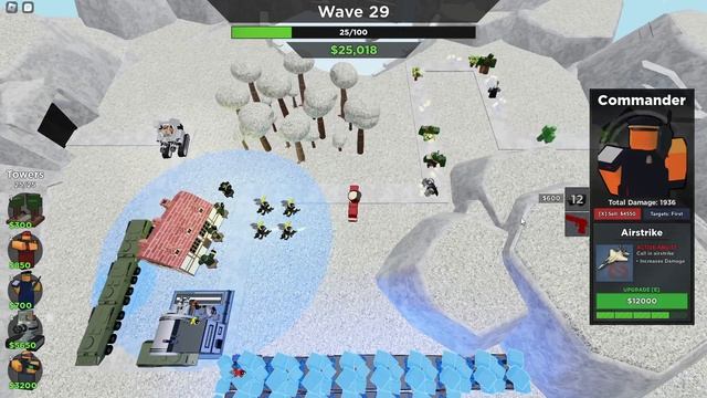 Snowy Forest Solo (+Zed Train) - Roblox Tower Battles смотреть онлайн