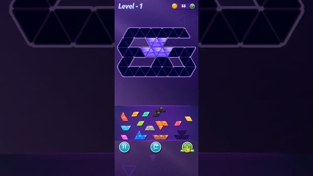 Block! Triangle Puzzle Tangram (by BitMango) - free block puzzle game for Android and iOS - gamepla смотреть онлайн