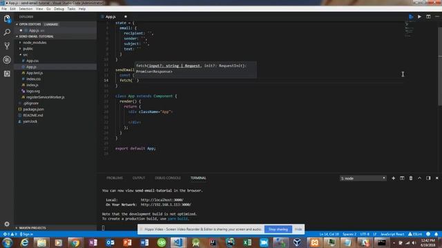 Send Emails with Node, Express & React.js -- SendGrid (Part 1) смотреть онлайн