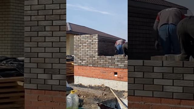 Ребята каменщики? #кладкакирпича #строительство #кладкакирпича #каменщик #казань #проектыкоттеджей