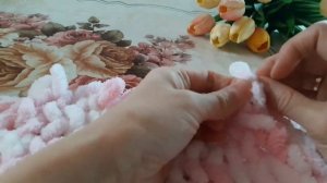 Снуд из ALIZE PUFFY из одного мотка пряжи