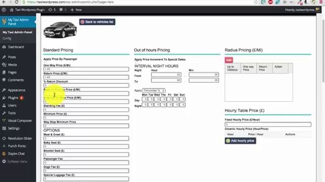 Overview Taxi Wordpress Plugin And Taxi Wix