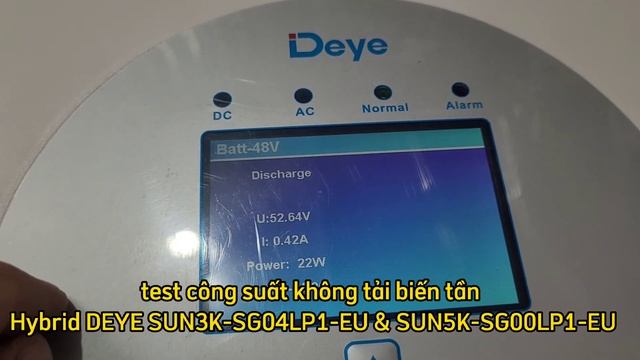 Test công suất không tải biến tần Hybrid DEYE SUN5K-SG04LP1-EU & SUN5K-SG03LP1-EU смотреть онлайн