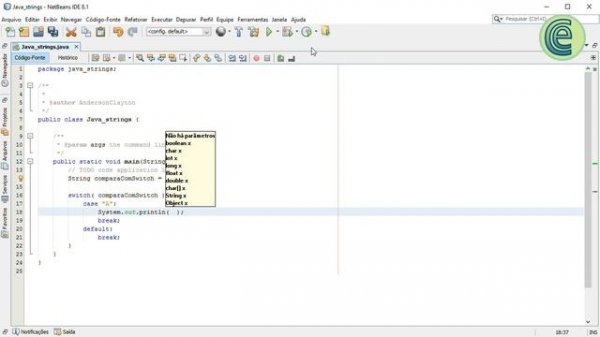 Java - [ String - Parte 2 ] - Comparando com Switch