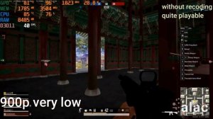 GT 1030 PUBG PC TEST | 1080P | 900P | 720P