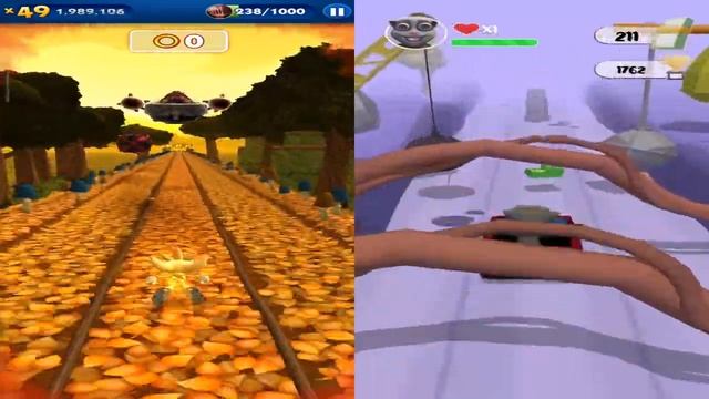 Sonic Dash vs Juan Mega World 3D Running & Driving - Super Silver vs All Bosses Zazz Eggman Gamepla смотреть онлайн