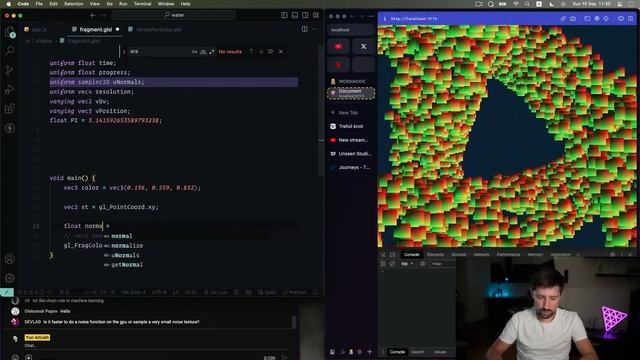 Recreating water currents with #threejs смотреть онлайн