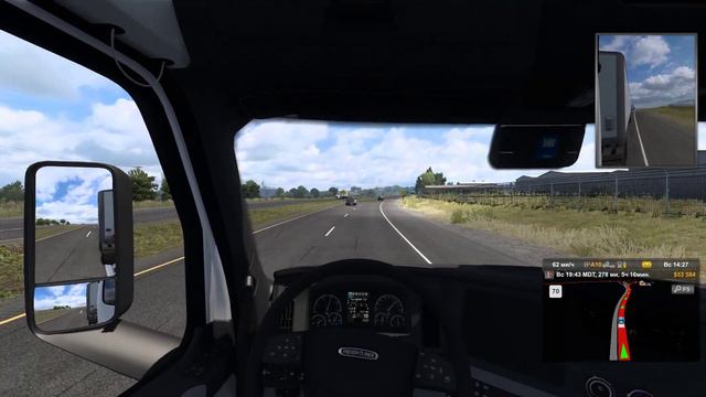 American Truck Simulator. Миссула (MT)-Рок-Спрингс (WY)Везём шины смотреть онлайн