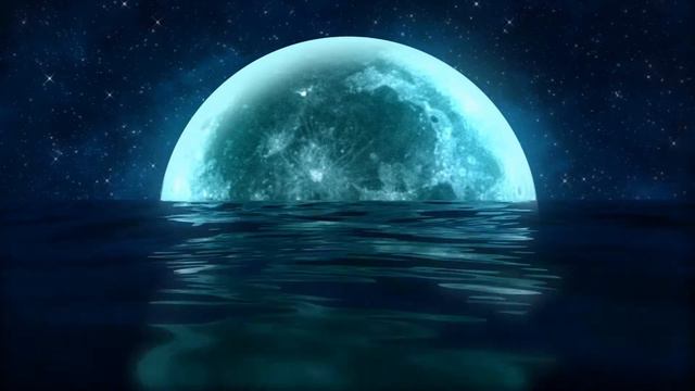 4K VJ Loops #29 Full Moon Reflection over the Sea - 4K Relaxing Background - Loops смотреть онлайн