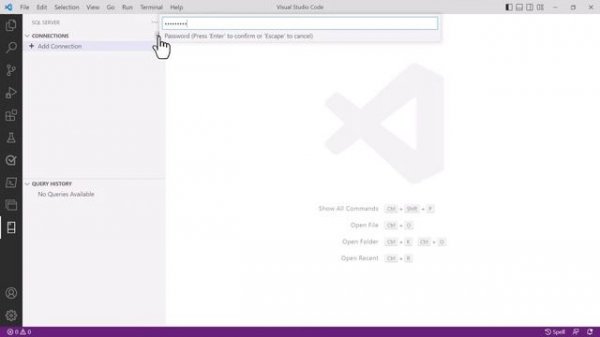 Connect to a SQL database with Visual Studio Code
