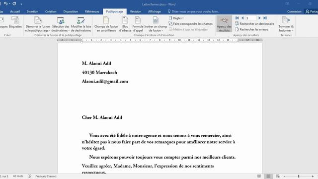 Réaliser un Publipostage avec Word & Excel смотреть онлайн