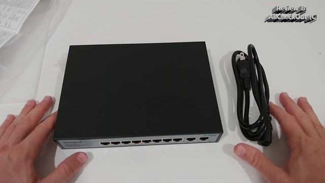 SODOLA 8 Port Gigabit PoE Switch With 2 Ethernet Uplinks 120W 48V QUICK REVIEW With Full Manual смотреть онлайн