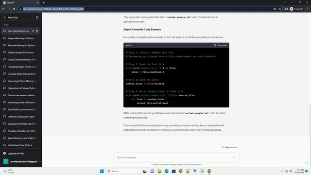 Python How to sort lines of text file according to characters смотреть онлайн