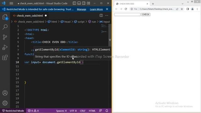 CHECK EVEN ODD HTML, JS #coding #computer #html #javascript #programming #project #website смотреть онлайн