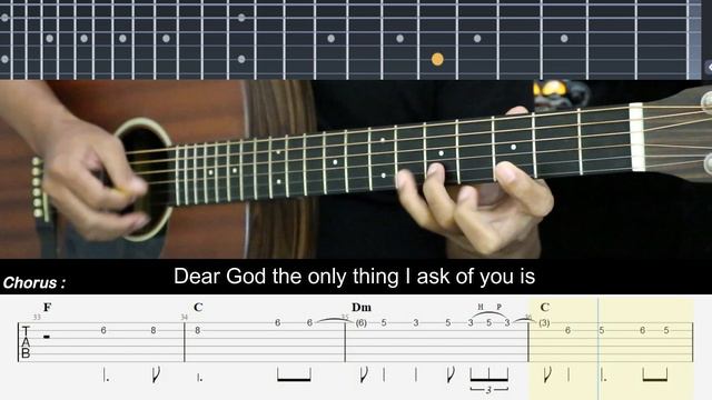 Dear God - Avenged Sevenfold | EASY Guitar Tutorial TAB - Guitar Lessons смотреть онлайн