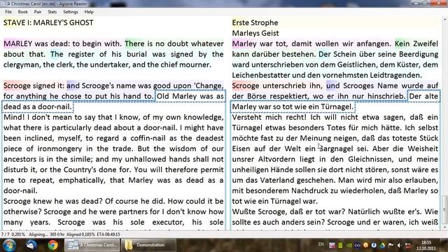 Aligning parallel texts in Aglona Reader смотреть онлайн