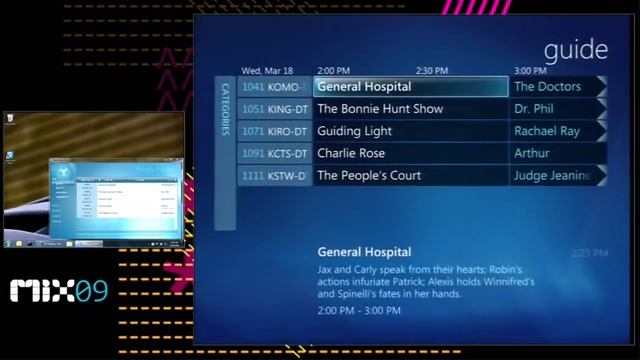 Aplicativo Live Mesh com o Windows Media Center смотреть онлайн