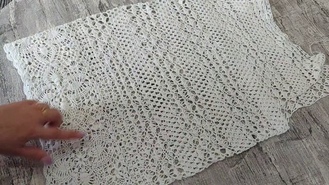 Пляжная туника, БАУНТИ подробно как вязала, схемы на узоры смотреть онлайн