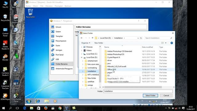 Cara instalasi windows 7 dan office 2010 mengunakan oracle vm virtual box смотреть онлайн