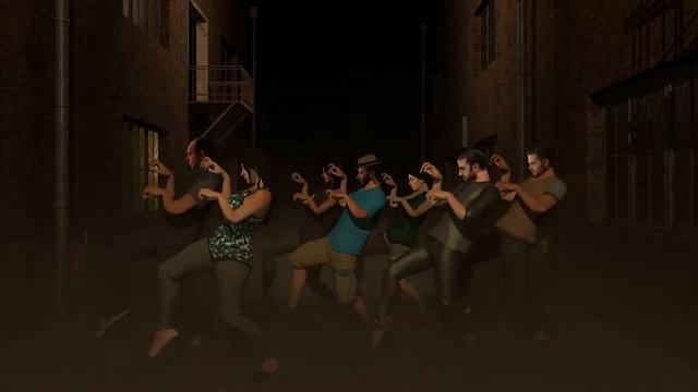 Michael Jackson Thriller - 3D custom of real people смотреть онлайн