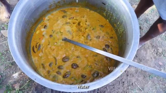 KING of VEGETABLE Recipe | SAMBAR Recipe with Four Side Dish | Veg Village Food Cooking in Village смотреть онлайн