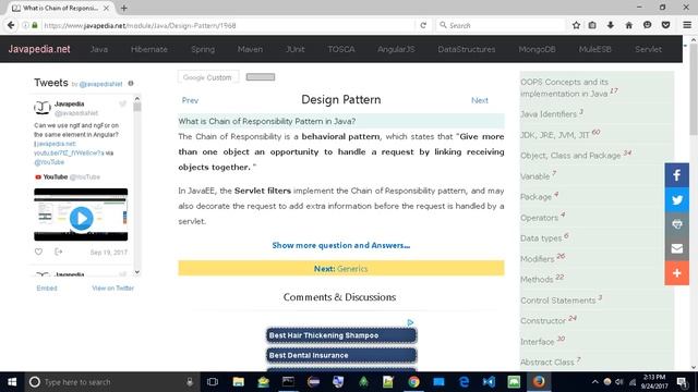 What is Chain of Responsibility Pattern in Java?
| javapedia.net смотреть онлайн