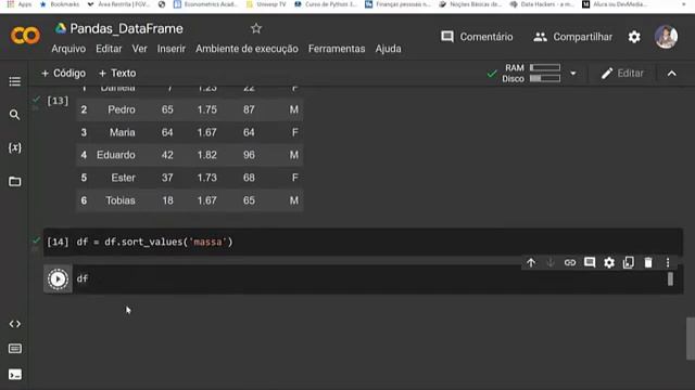 Como ordenar valores de um dataframe Pandas смотреть онлайн